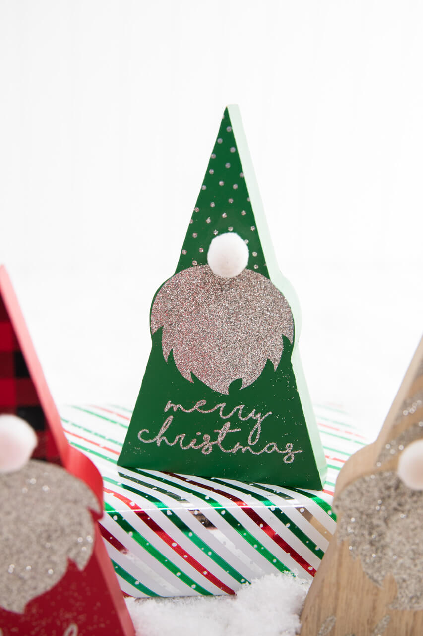 6.5" Wood Holiday Gnome