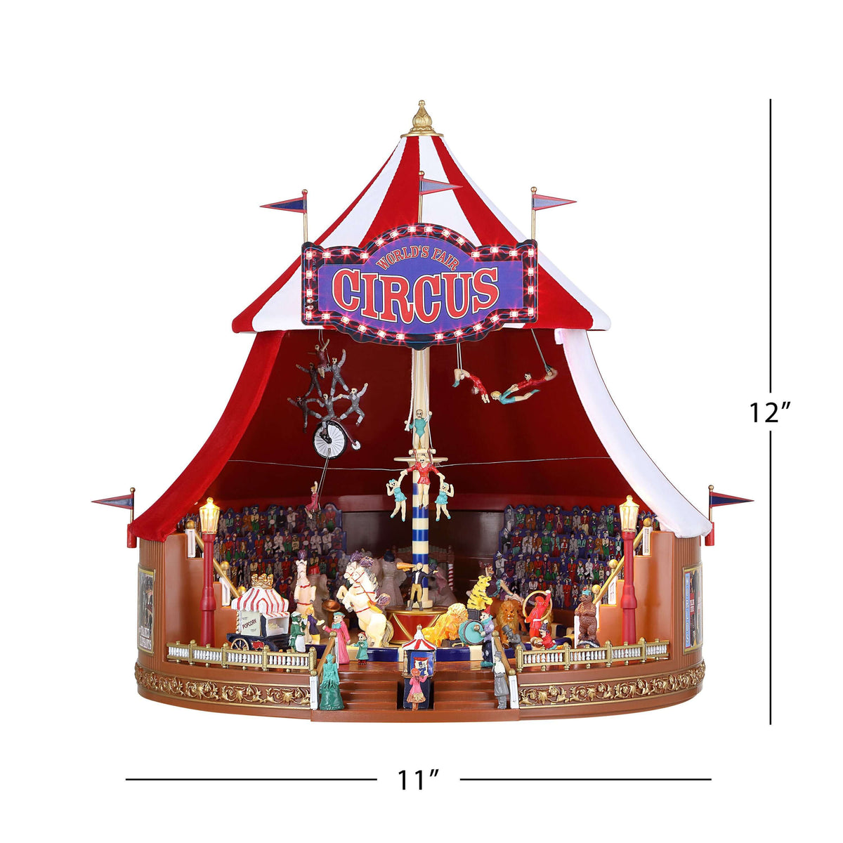 12" Mr. Christmas 90th Anniversary World's Fair Big Top Circus