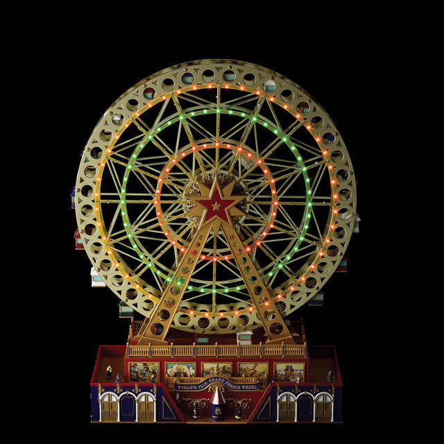 15" Mr. Christmas Animated World’s Fair Grand Ferris Wheel Musical LED Holiday Décor