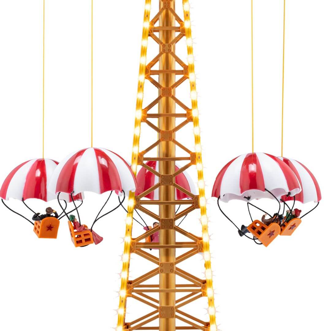 18" Mr. Christmas 90th Anniversary World's Fair Parachute Ride