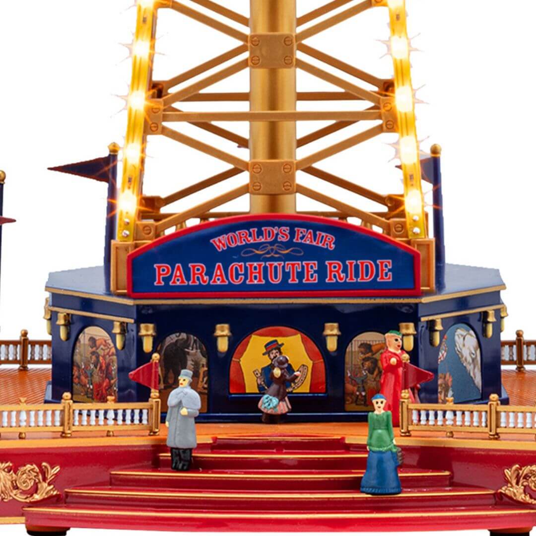 18" Mr. Christmas 90th Anniversary World's Fair Parachute Ride