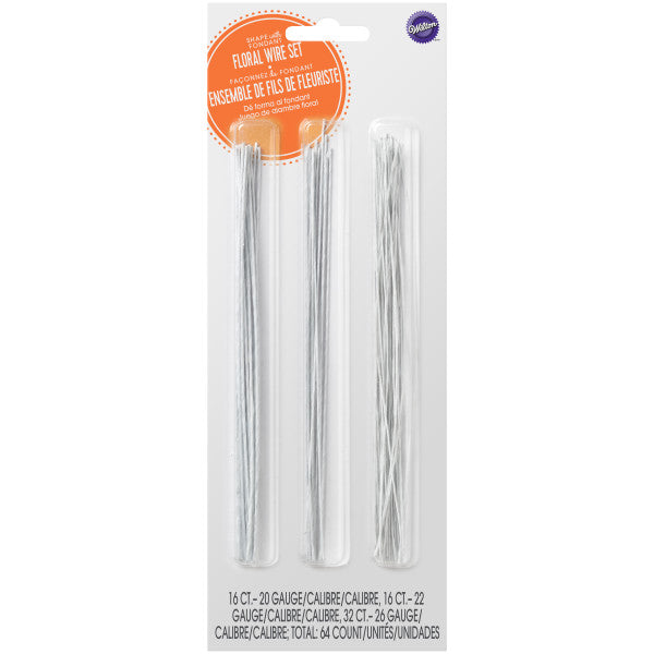 Wilton Assorted Gauge Floral Wire Set, 64-Count
