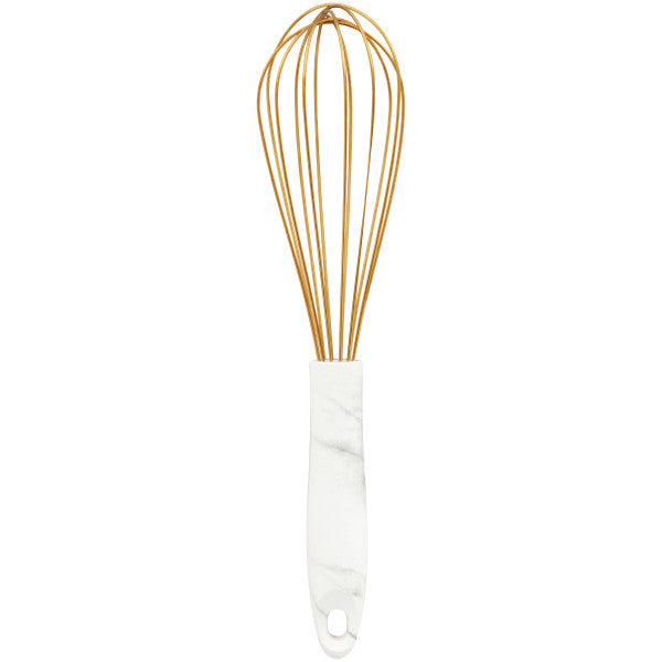 Wilton Large Gold Balloon Whisk with Marble Handle