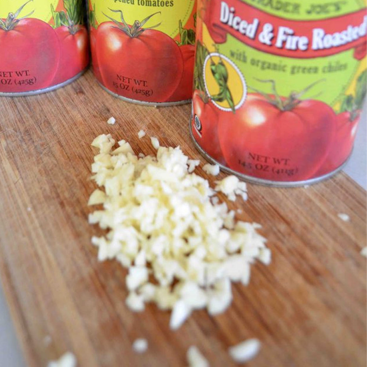 Trader Joe’s Organic Diced & Fire Roasted Tomatoes with Green Chiles (14.5 Oz)