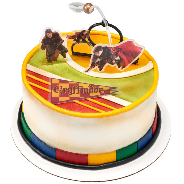 Harry Potter Quidditch Chase Cake Decorations, 3-Piece Set that Spins