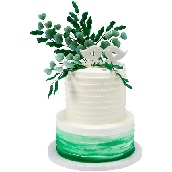 Eucalyptus Leaves Gum Paste Flowers - 12 per order