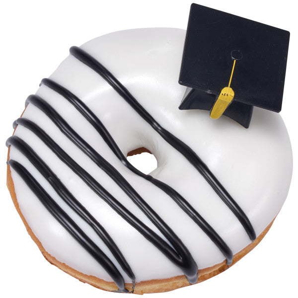 Graduation 3D Hat Cupcake Cake Pics - set of 12