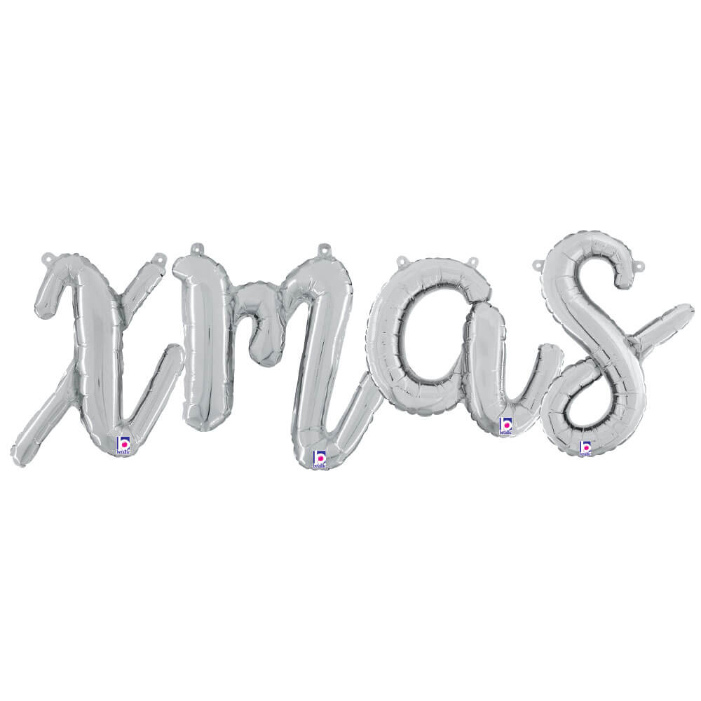 Foil Balloon XMAS Script Letters Kit