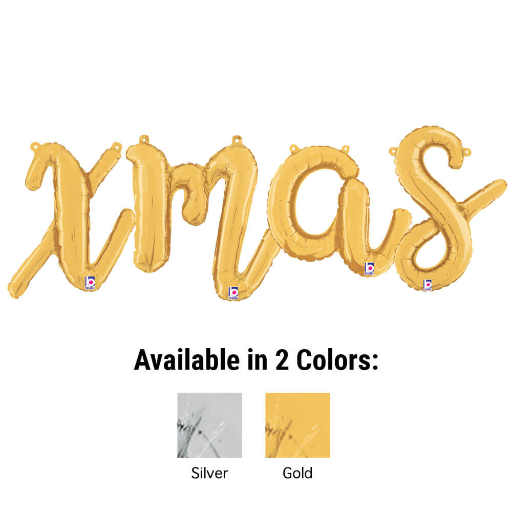 Foil Balloon XMAS Script Letters Kit