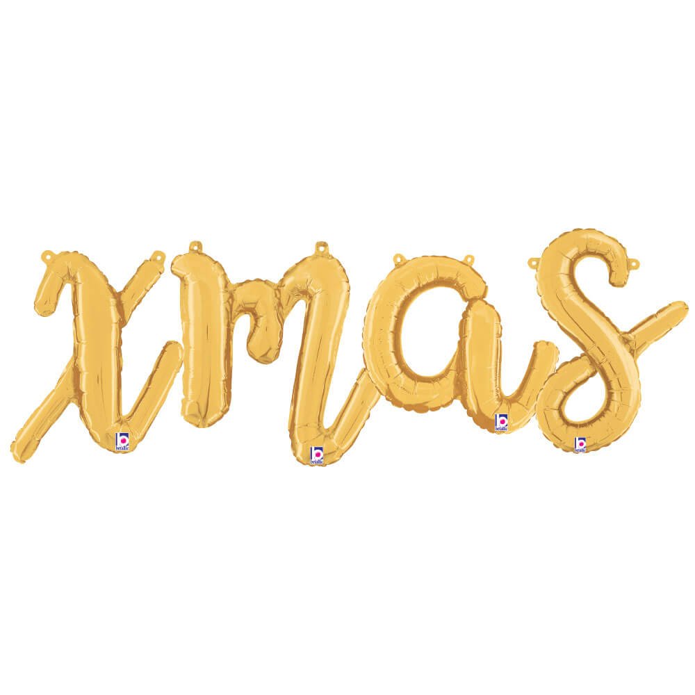 Foil Balloon XMAS Script Letters Kit