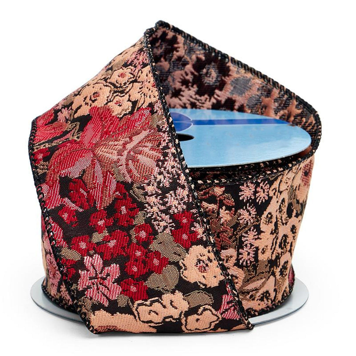 Embroidered Floral Ribbon 2 1/2 '' x 10 yd Flourish Florals Color 1 / ROLL