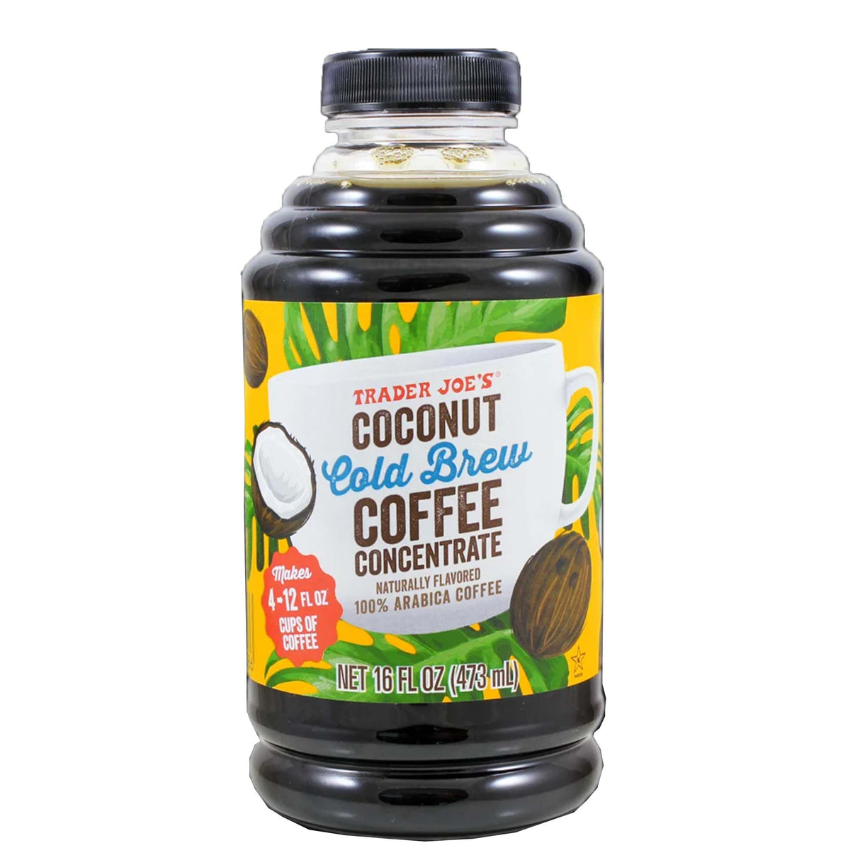 Trader Joe's Coconut Cold Brew Coffee Concentrate | 16 Fl oz