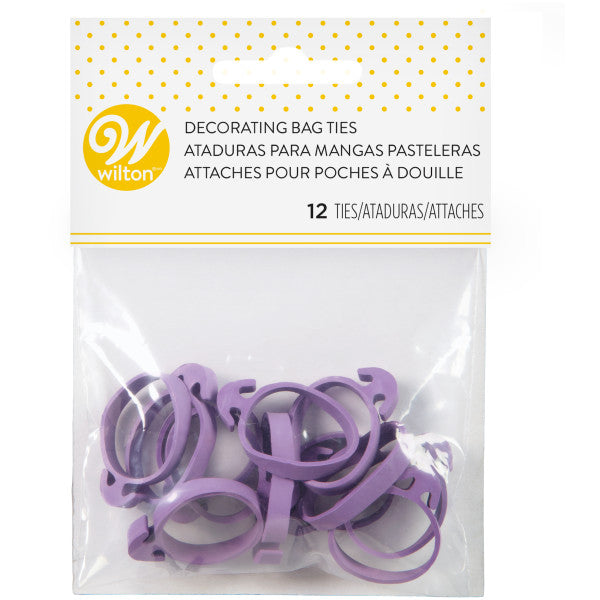 Wilton Icing Bag Ties, 12-Count - Rubber Icing Bag Ties