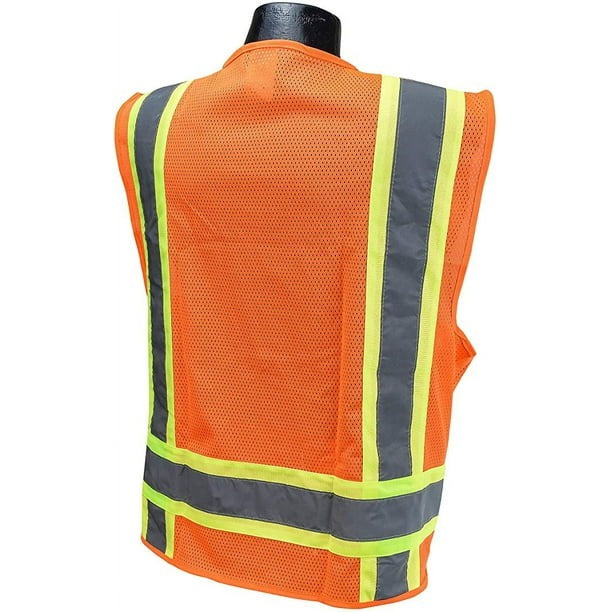 Polymesh Reflective Vest w liner - 10 pack - 100% polyester