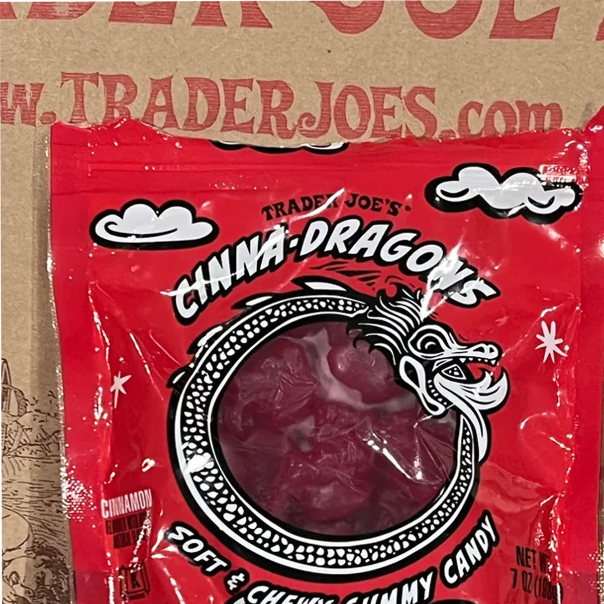 Trader Joe’s Cinna-Dragons Gummy Candy 7 Oz