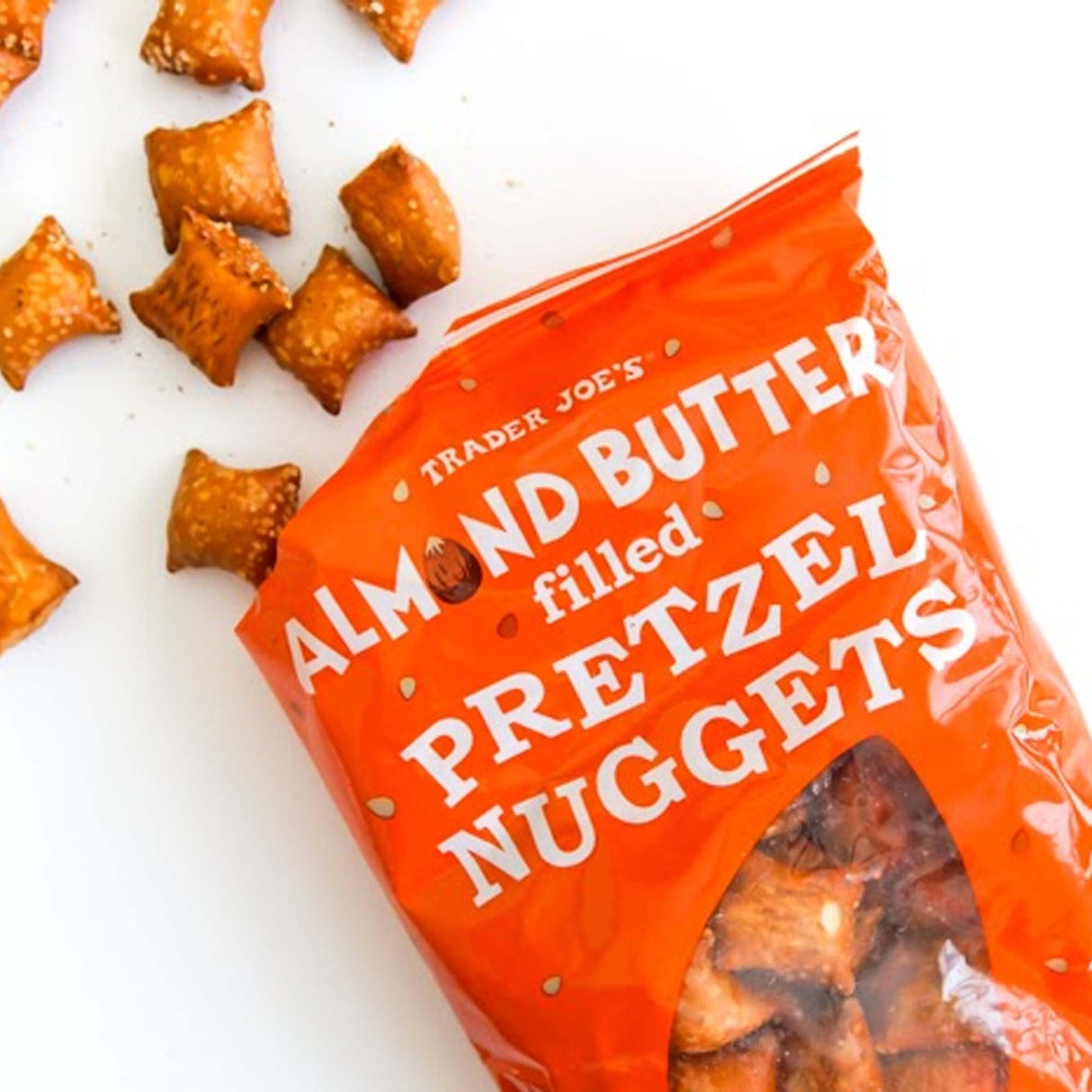 Trader Joe's Almond Butter Filled Pretzel Nuggets | 12 oz