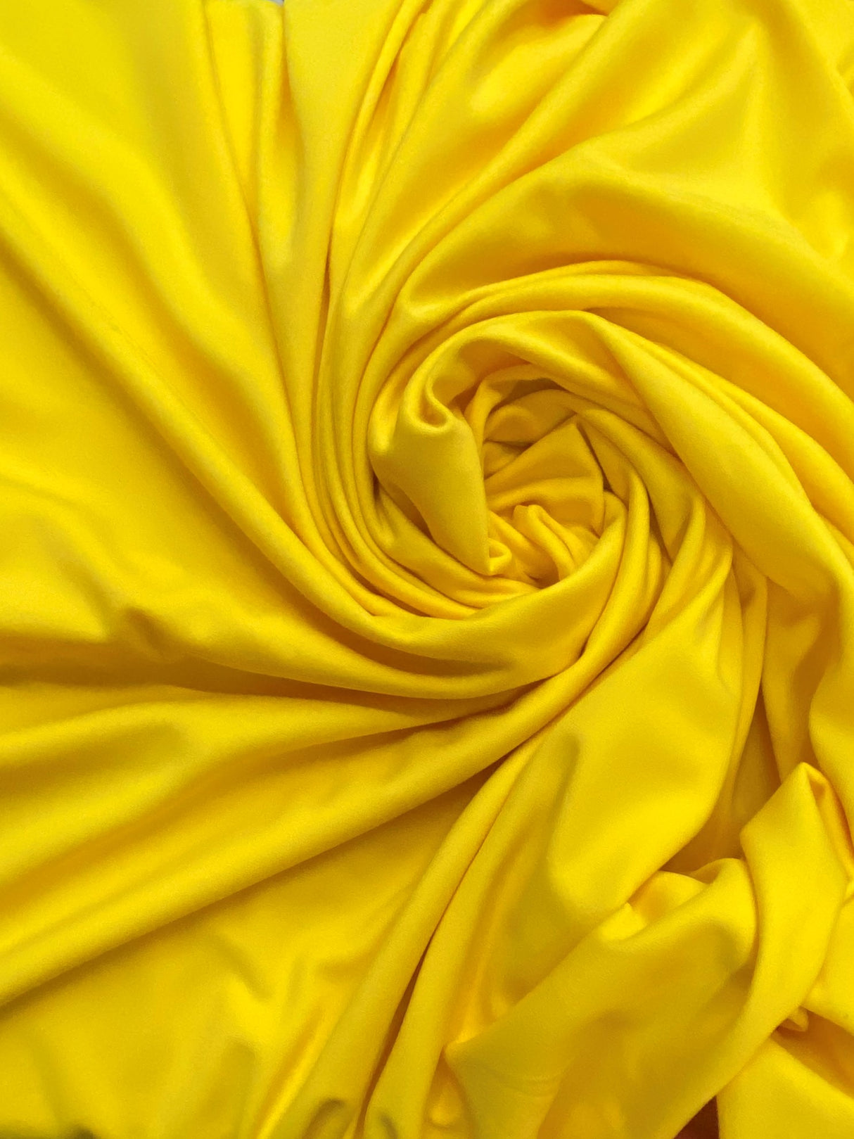 Yellow Scuba Polyester Fabric - Yellow, 59"-60" Width