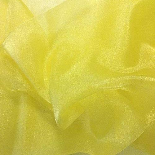 1 Yard Fabric Sparkle Crystal Sheer Organza Fabric, 60? Wide 100% Polyester Shiny Fabric for Fashion, Crafts & Decorations