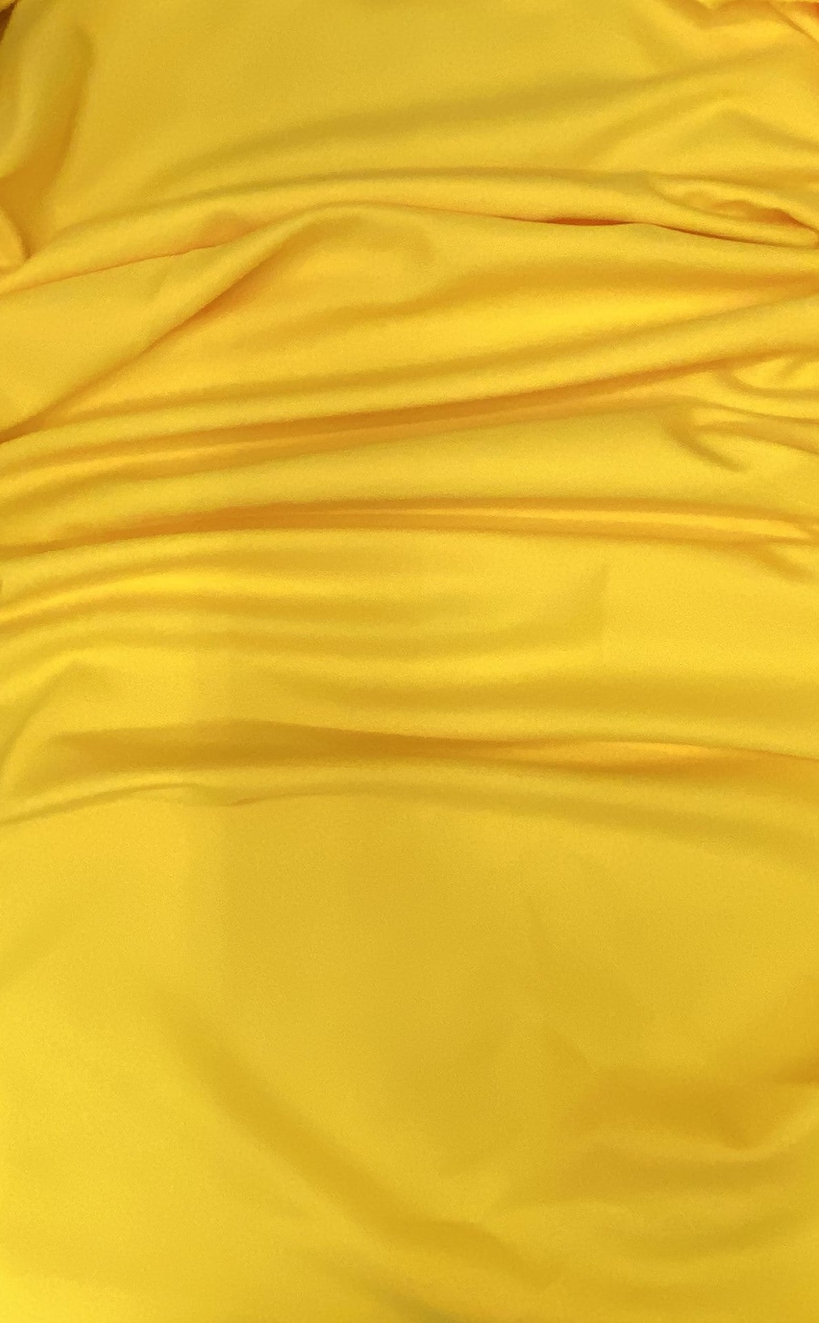 Gabardine Polyester Fabric - Yellow, 59/60" Width