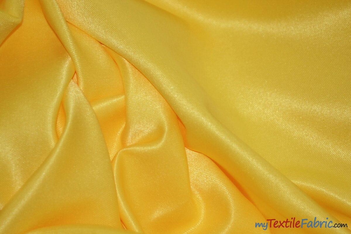 Stretch Matte Satin Peau De Soie Polyester Fabric - Solid, 58/60" Width (1 Yard)