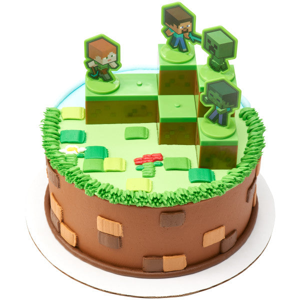 Minecraft Mobs Beware! Cake Decorating Kit Topper Set