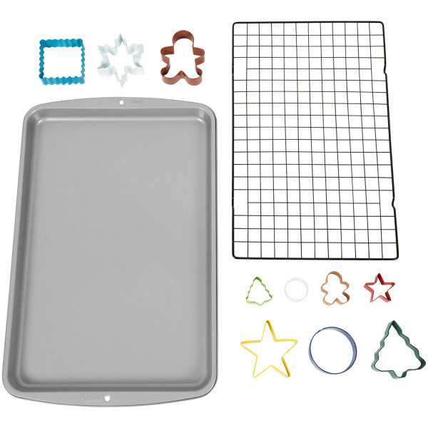 Wilton Christmas Cookie Baking Set, 12-Piece Kit