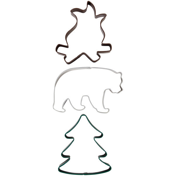 Wilton Camping Adventurers Cookie Cutter Set, 3-Piece