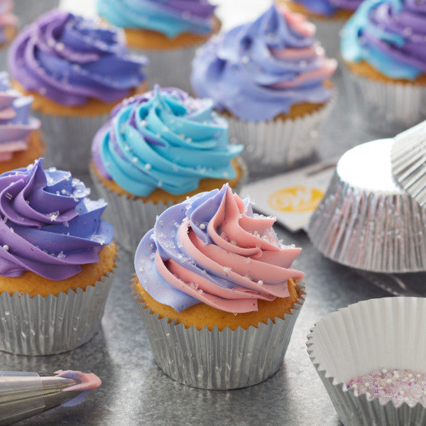 Wilton Silver Foil Cupcake Liners, 24-Count