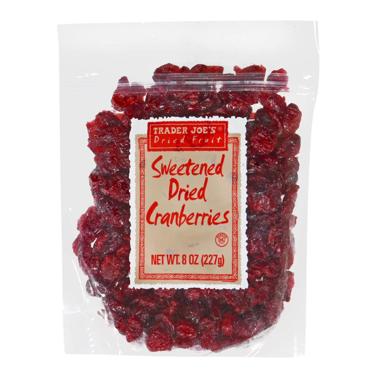 Sweetened Dried Cranberries 8 Oz