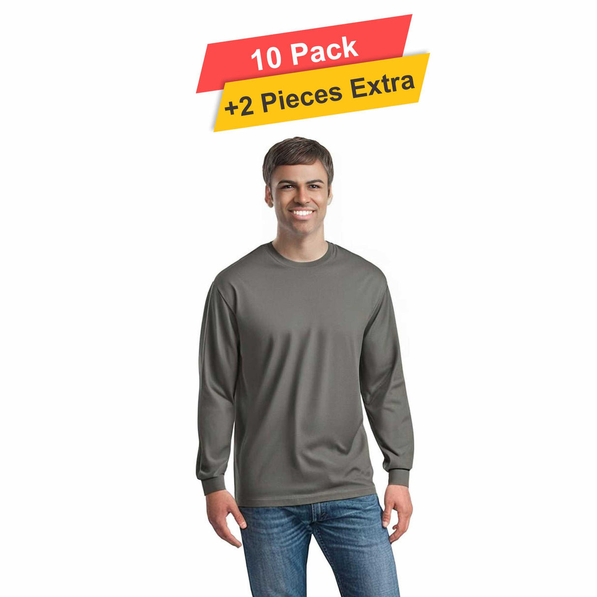Polymesh Crew Neck - 10 Pack - 5 Oz./yd² - 100% Polyester (Cotton Feel)