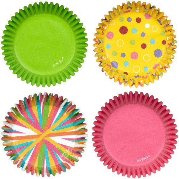 Wilton Stripes and Polka Dots Standard Cupcake Liners, 150-Count