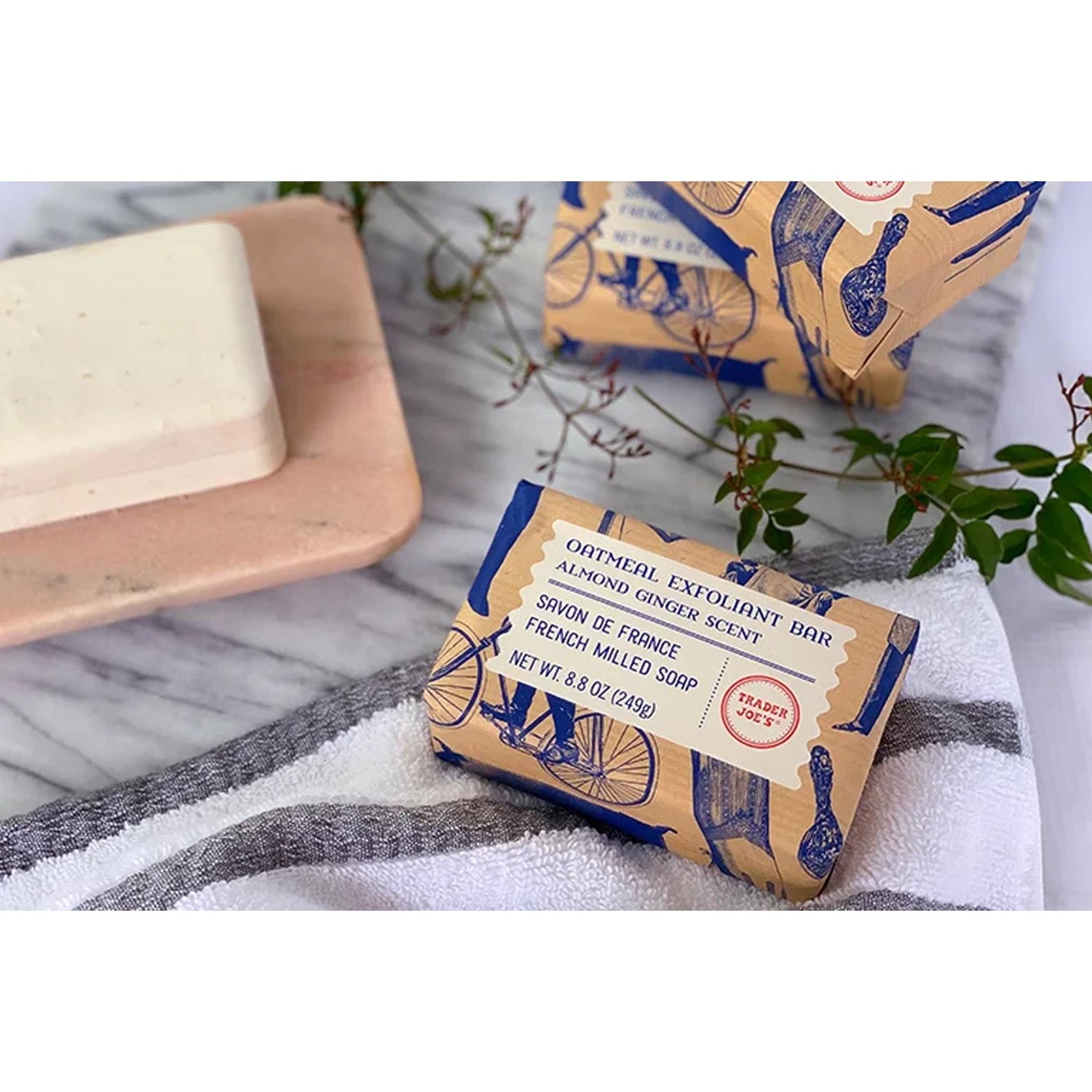 Traders Joe's Almond Ginger Scent Oatmeal Exfoliant Bar