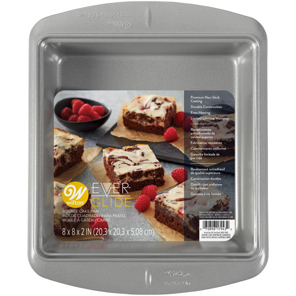 Wilton Ever-Glide Non-Stick Square Cake Pan, 8-Inch