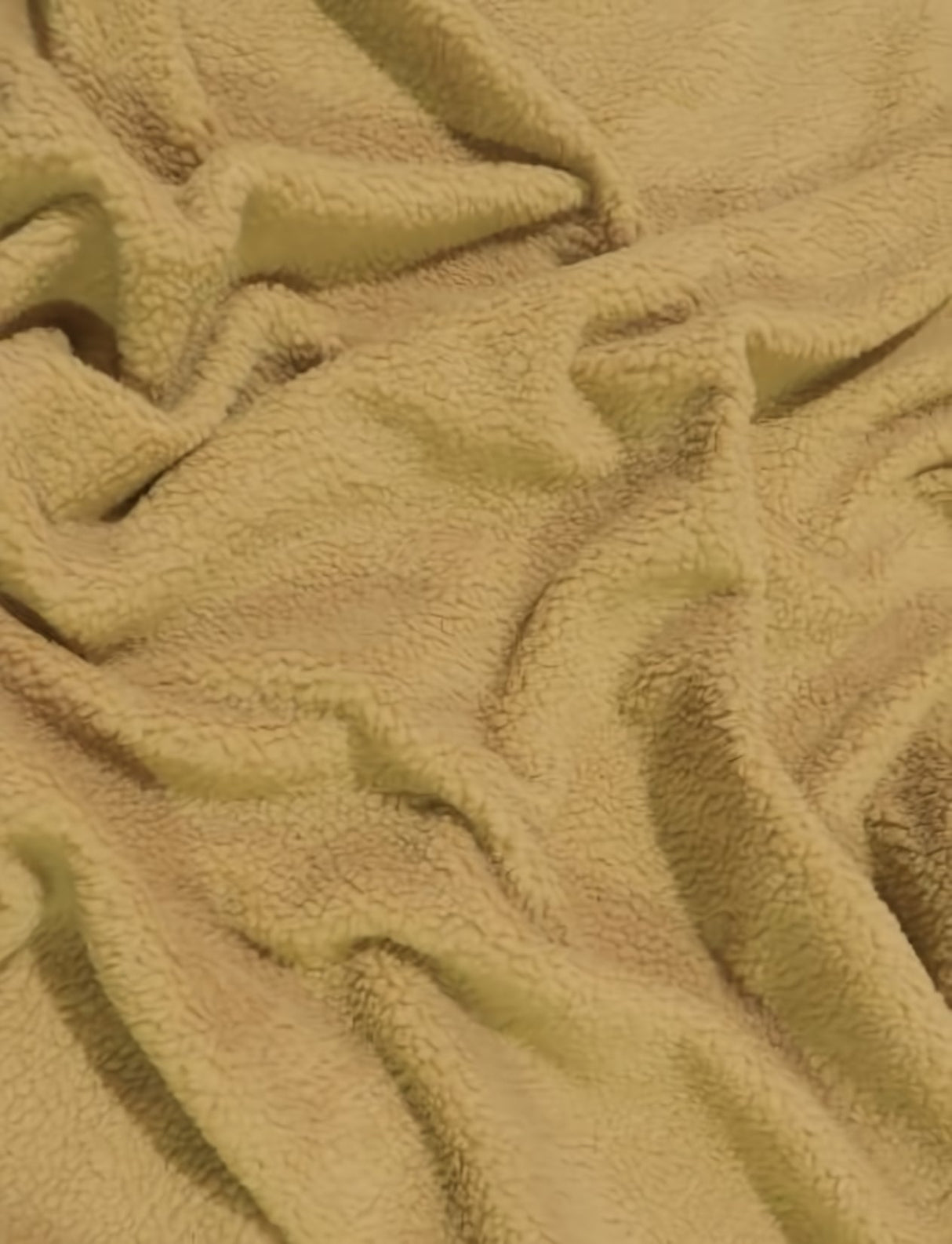 Sherpa Faux Fur Fabric Desert Tan Sold By The Yard