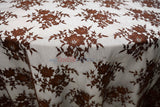 Chantilly Lace Polyester Fabric - Floral Embroidery, Sheer Mesh, 52" Width (1 Yard)