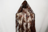 Chantilly Lace Polyester Fabric - Floral Embroidery, Sheer Mesh, 52" Width (1 Yard)