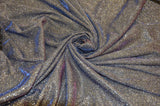 Stretch Glimmer Knit Polyester Spandex Fabric - Metallic Glitter Knit, 56" Width (1 Yard)