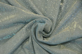 Stretch Glimmer Knit Polyester Spandex Fabric - Metallic Glitter Knit, 56" Width (1 Yard)