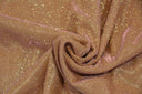 Stretch Glimmer Knit Polyester Spandex Fabric - Metallic Glitter Knit, 56" Width (1 Yard)