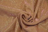 Stretch Glimmer Knit Polyester Spandex Fabric - Metallic Glitter Knit, 56" Width (1 Yard)
