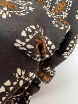 Viscose Woven Geometric Brown Black