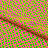 Printed Spandex Fabric Lava Lamp Dots