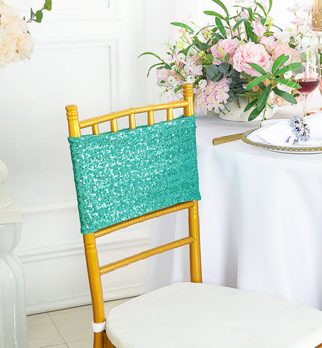 Sequin Spandex Chair Band Sample