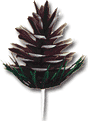 2.5" Pine Cone Picks - 36 count