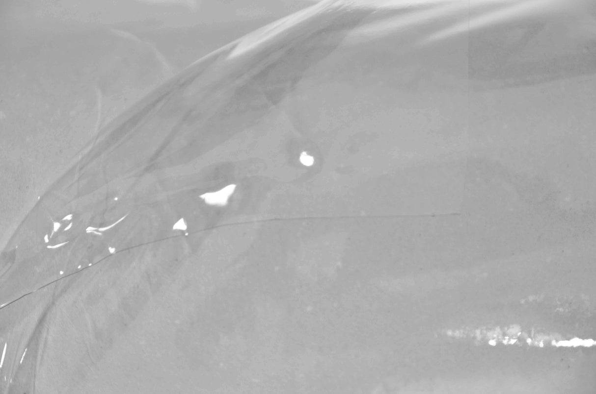 Clear Vinyl PVC Fabric - Clear Sheer, 10 Gauge, 54" Width (1 Yard)