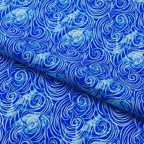 Heavy Winds Nylon Spandex Fabric - Multicolor Print, 55/56" Width (1 Yard)