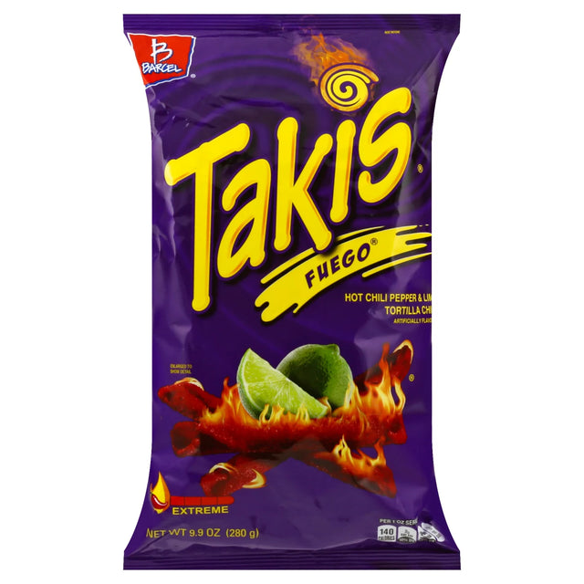 Takis Hot Chili Pepper & Lime Tortilla Chips 280.7G