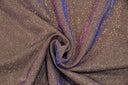 Stretch Glimmer Knit Polyester Spandex Fabric - Metallic Glitter Knit, 56" Width (1 Yard)