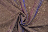 Stretch Glimmer Knit Polyester Spandex Fabric - Metallic Glitter Knit, 56" Width (1 Yard)