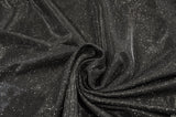 Stretch Glimmer Knit Polyester Spandex Fabric - Metallic Glitter Knit, 56" Width (1 Yard)
